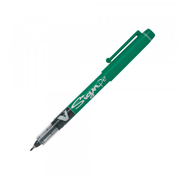 Stylo-feutre - Vert - V-Sign Pen - Pilot - Pointe fine de 2mm - EAN: 4902505143687