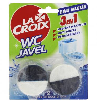 2 Pastilles WC Toilettes Chasse d'Eau Bleue Nettoyante Javel 2 x 50G -  Cdiscount Maison