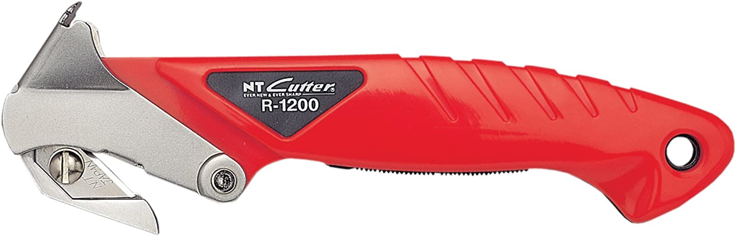 NT Cutter 489628 R-1200 Couteau de sécurité, Rouge/Argent / minimum de commande par 5
