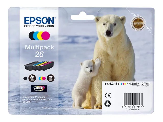 T2616 - 0 EPSON XP600 - cartouche  (4) CMYK - Standard