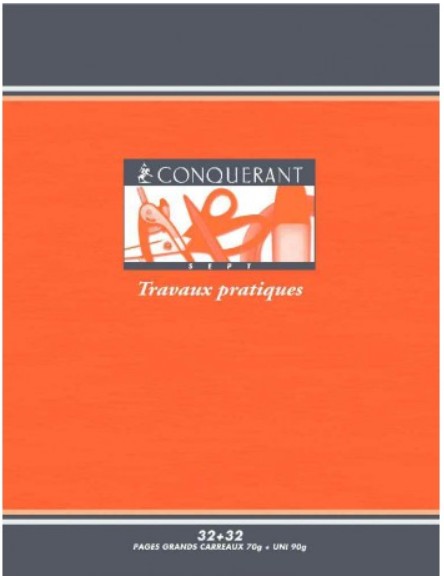 CAHIER PIQURE TRAVAUX PRATIQUES 170X220 64PG SEY/UNI