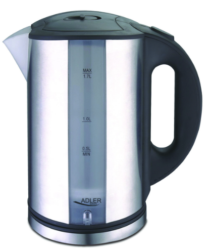BOUILLOIRE ÉLECTRIQUE AD 1216, 1, 7L, MÉTAL, ARGENT