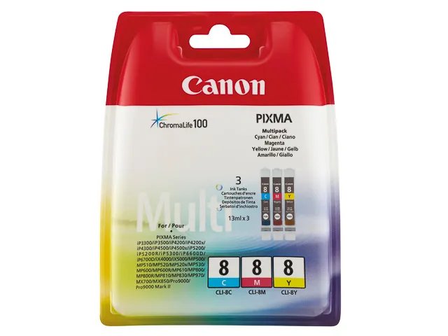 CLI8BLI CANON MP800 - cartouche  (3) CMY