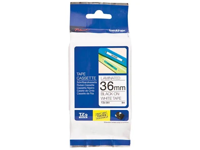 TZE261CIV BROTHER PT 36mm- noir sur blanc