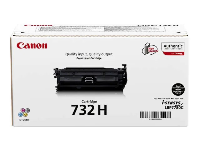 CANON Cartouche toner 732BKH Noir haute capacité 12 000 pages