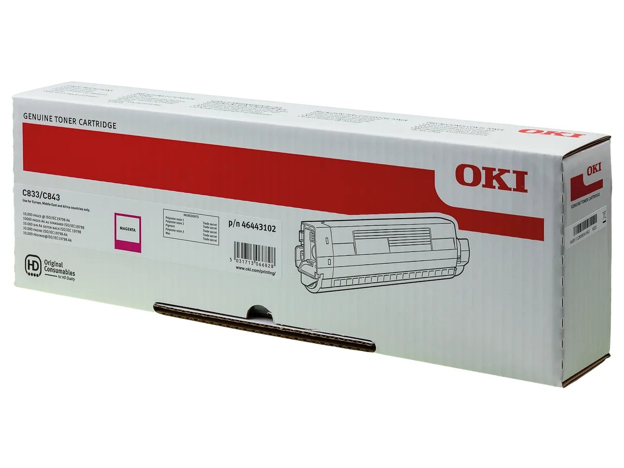 46443102 OKI C833DN Toner magenta Grande Capacité