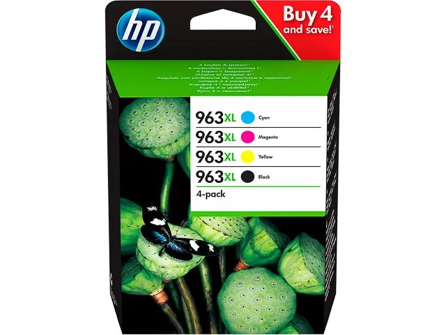 HP963XL - 3YP35AE HP OfficeJet  PRO 9010 - cartouches  (4) CMYK