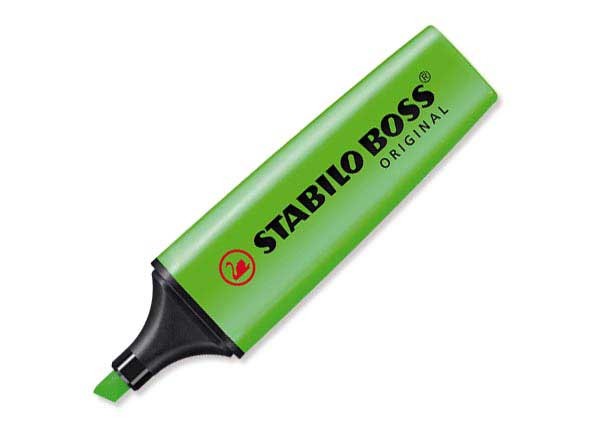 SURLIGNEUR STABILO BOSS ORIGINAL VERT - Ref.: 70/33 - EAN : 4006381333641