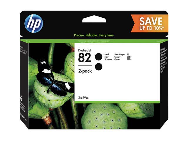 P2V34A HP DesignJet d'encre 510 - cartouche  (2) Noir