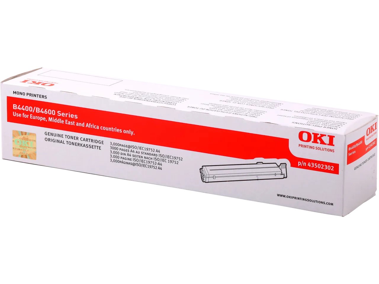 43502302 OKI B4400 Toners noir