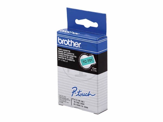 TC701 BROTHER PTOUCH 12mm - noir sur vert