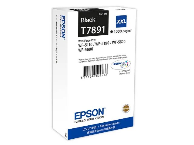 T7891 - EPSON WF5110WF - cartouche noire Grande Capacité