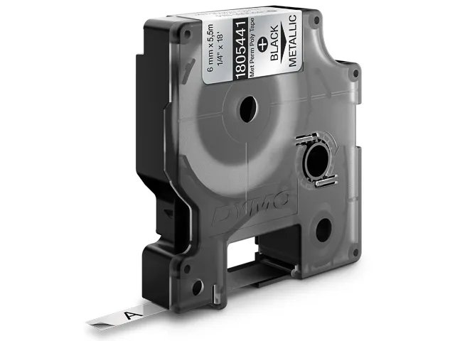 1805441 DYMO D1 6mm Noir-METALLIC