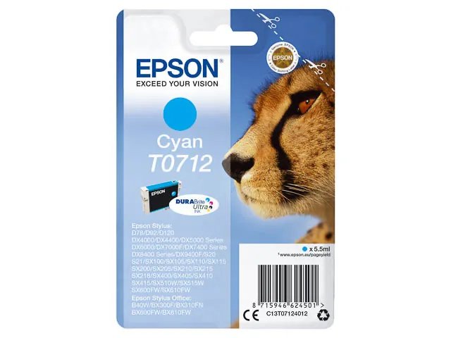 T0712 - EPSON DX4000 - cartouche  cyan