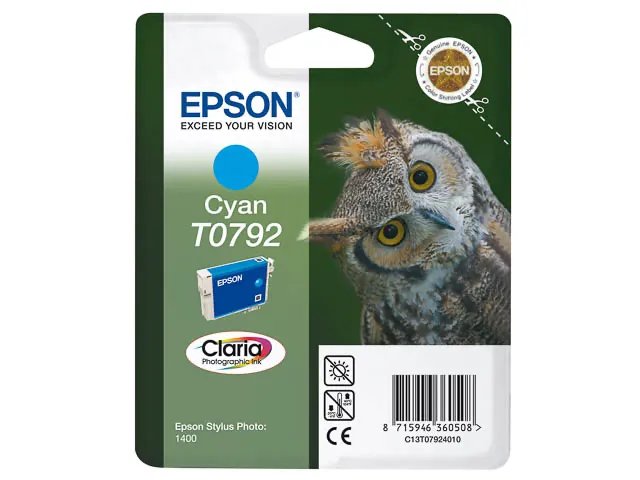 T0792 - EPSON - Standard photo 1400 - cartouche  cyan