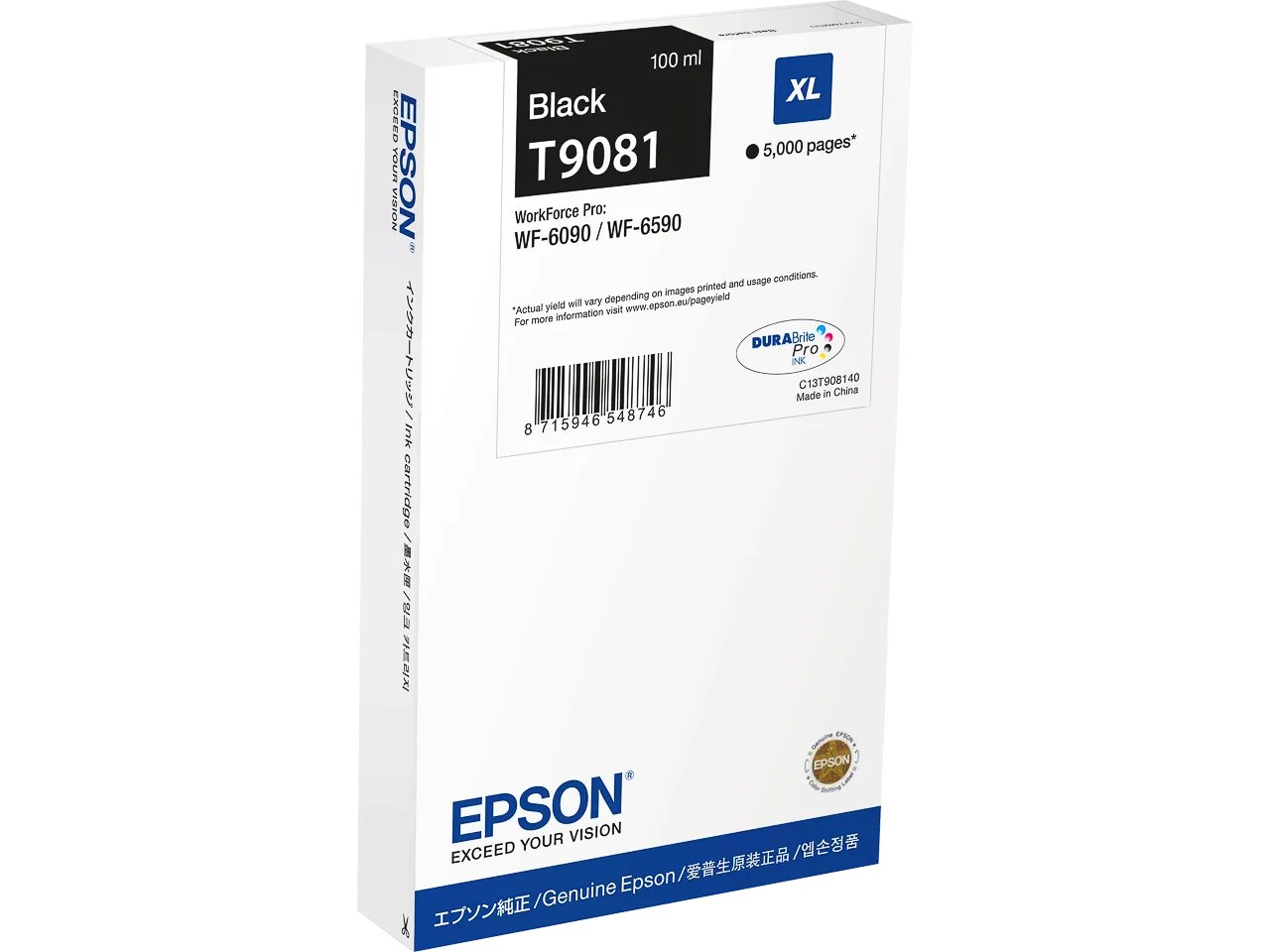 C13T908140 EPSON WF6090 - cartouche noire - Standard