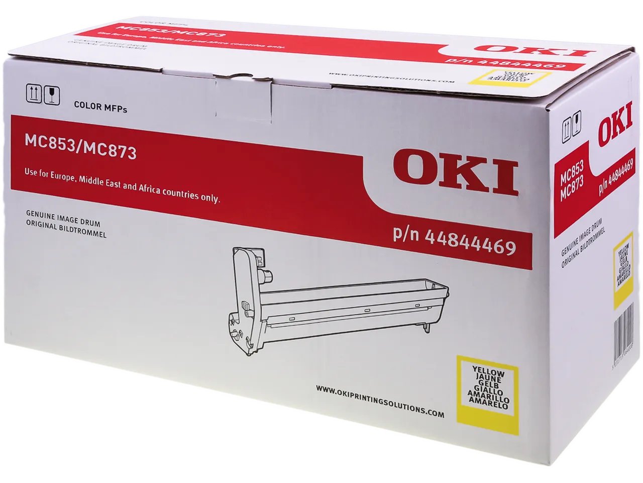 44844469 OKI MC853 Tambour (OPC) Jaune