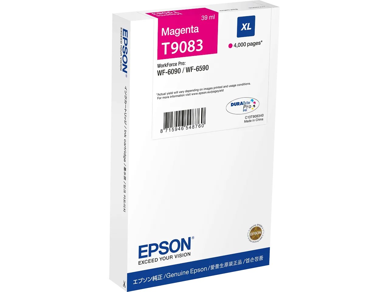 C13T908340 EPSON WF6090 - cartouche magenta - Standard