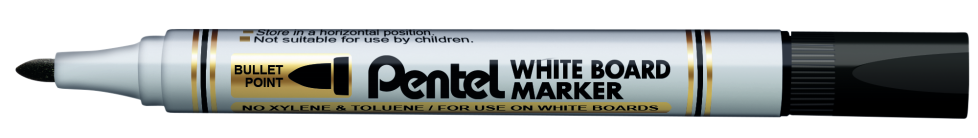 MARQUEUR TABLEAU BLANC PENTEL MW85 OGIVE NOIR