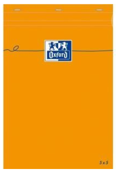 BLOC NOTE OXFORD 148X210 160P 5X5