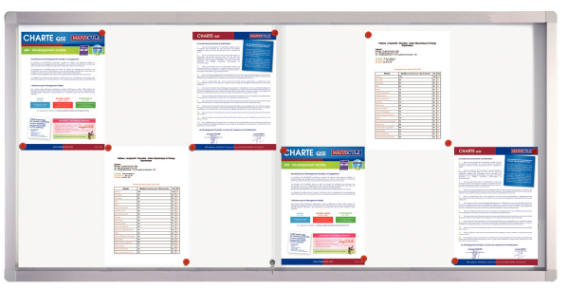 VITRINE D'INTERIEUR ALUDRA FOND METAL 12F