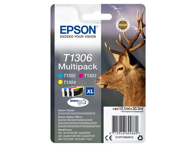 T1306 - EPSON BX320FW - cartouche (3) CMY Grande Capacité