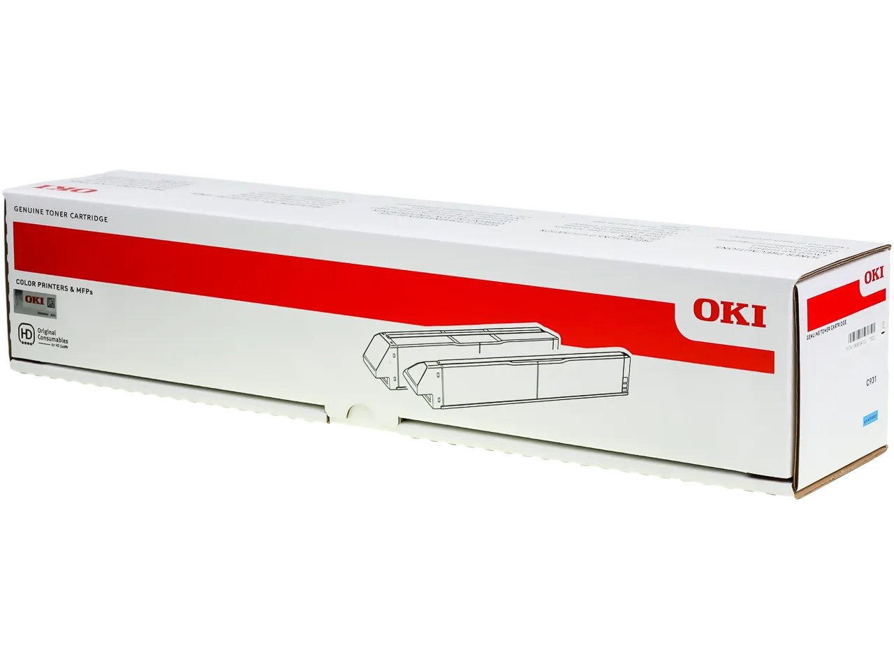 45536507 OKI C931 Toner cyan Grande Capacité