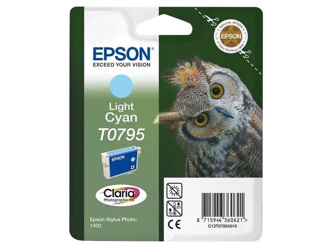 T0795 - EPSON - Standard photo 1400 - cartouche  cyan clair