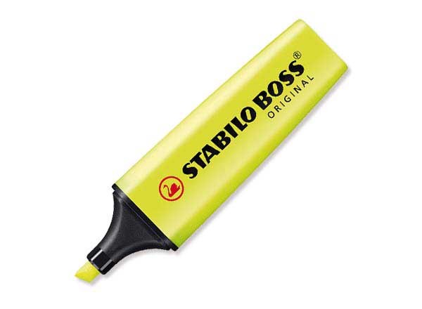 SURLIGNEUR STABILO BOSS ORIGINAL JAUNE - Ref.: 70/24 - EAN: 4006381333627