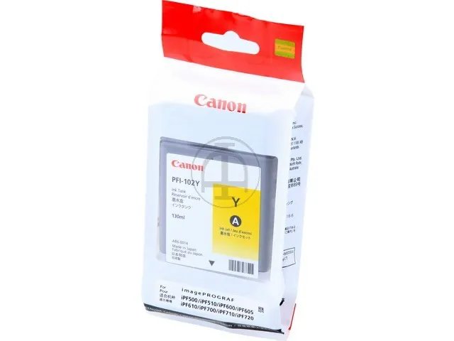 PFI102Y - 0898B001 - CANON Cartouche Encre PFI-102Y Jaune 130M
