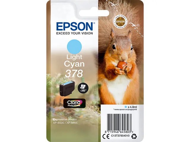 EPSON 378 - T3785 - EPSON XP8500 - cartouche  cyan clair - Standard