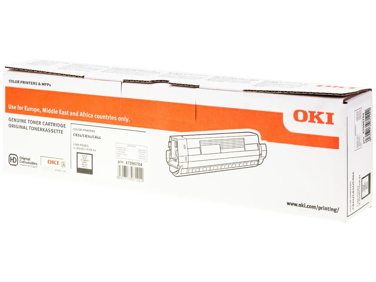 47095704 OKI C824 Toner noir