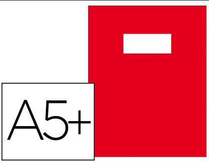 PROT CAHIER PVC 17X22 OP ROUGE 220 MIC