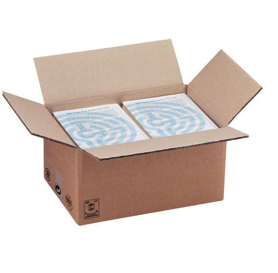 PAQUET 10 CAISSES AMÉRICAINES DOUBLE CANNELURE 500X400X350 MM