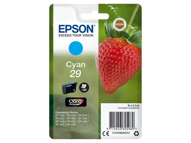 T2982 - EPSON XP235 - cartouche  cyan - Standard