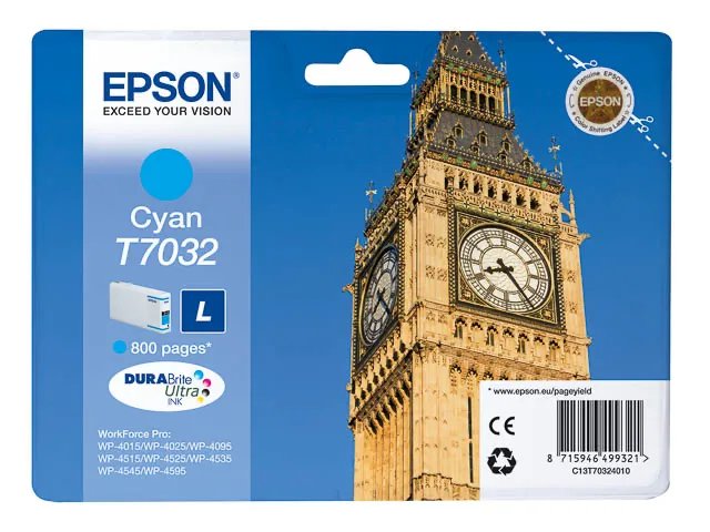 C13T70324010 EPSON WP4000 - cartouche  cyan - Standard