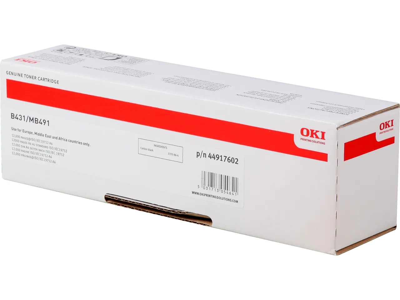 44917602 OKI B431 Toner noir