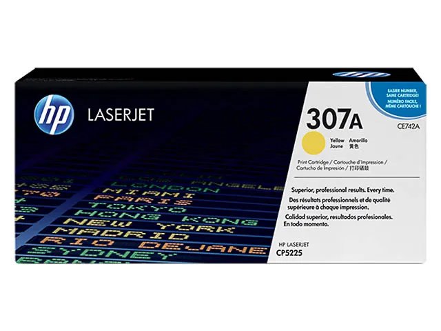 Toner Jaune CE742A HP colorlaser CP5225 