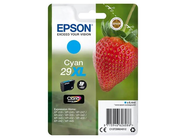 T2992 - EPSON XP235 - cartouche  cyan Grande Capacité