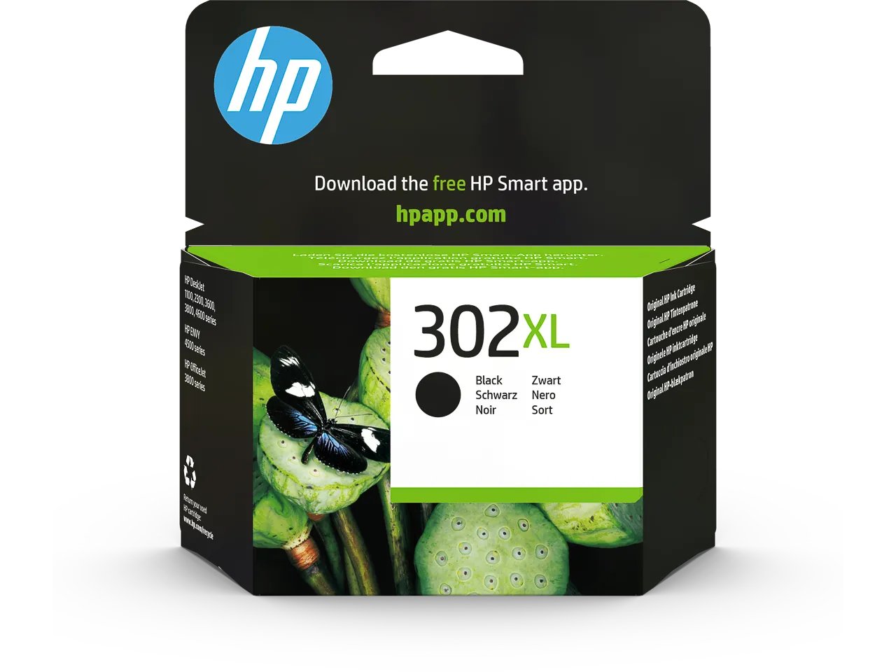HP302XL F6U68AE HP OfficeJet 3830 - cartouche noire Grande Capacité