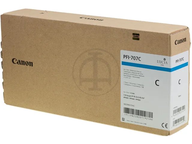 PFI707C CANON IPF830 - cartouche  cyan