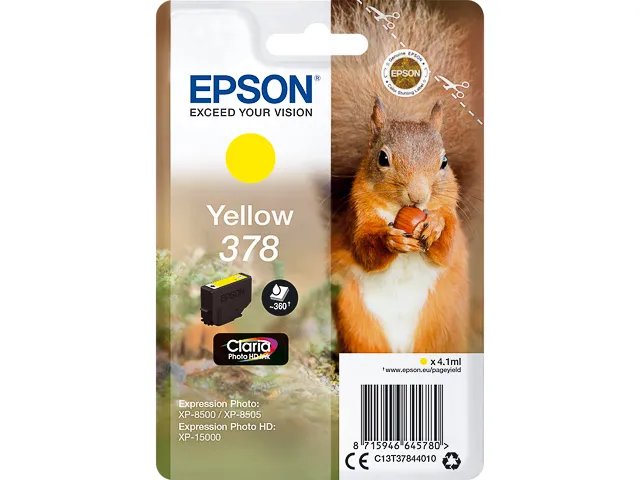 EPSON 378 - T3784 - EPSON XP8500 - cartouche Jaune - Standard