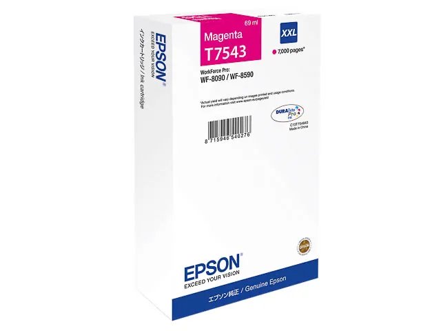 C13T754340 EPSON WF8090 - cartouche magenta Grande Capacité