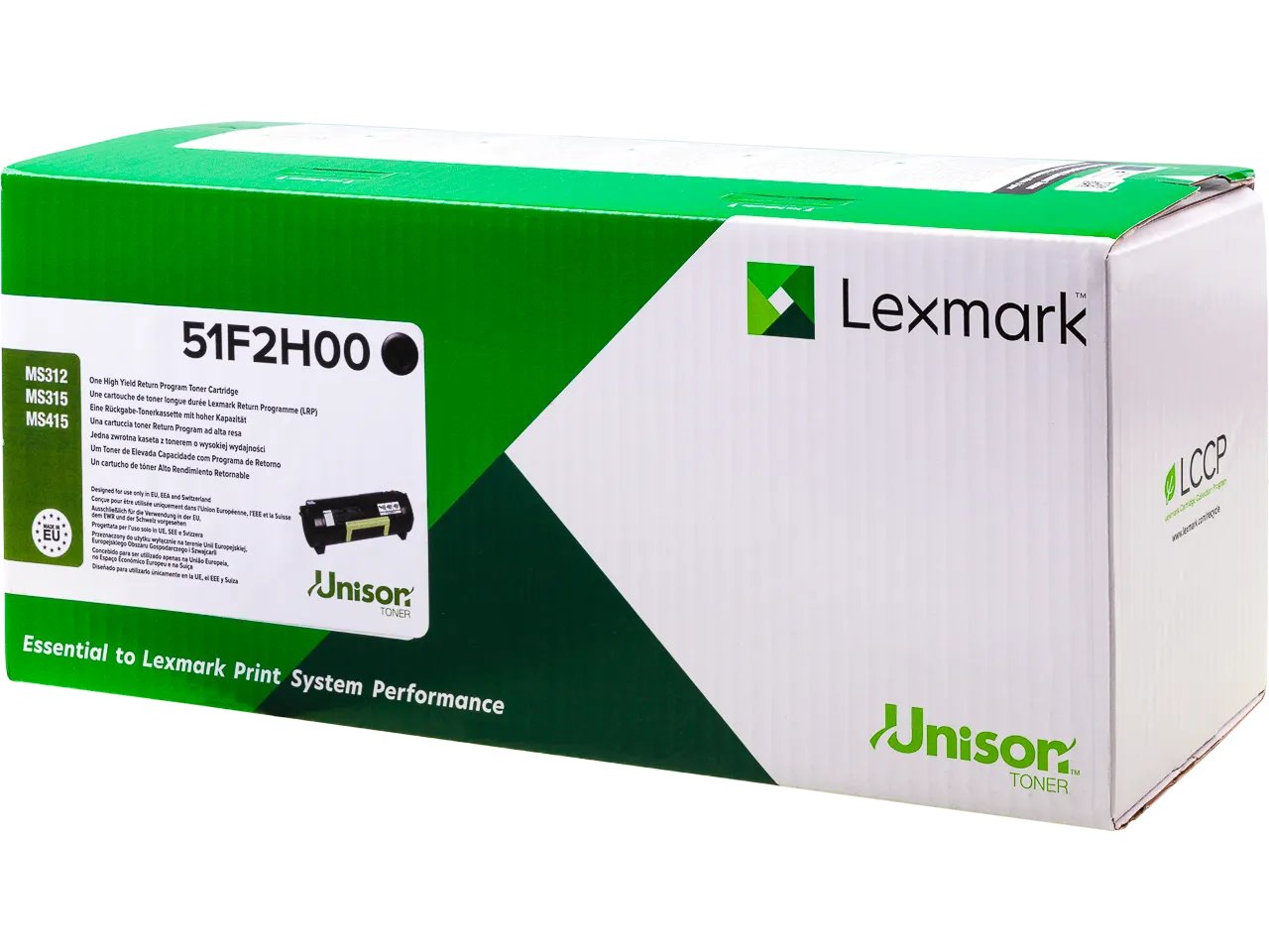 51F2H00 LEXMARK MS312D Toner noir