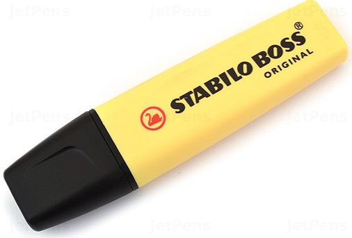 SURLIGNEUR STABILO BOSS PASTEL JAUNE