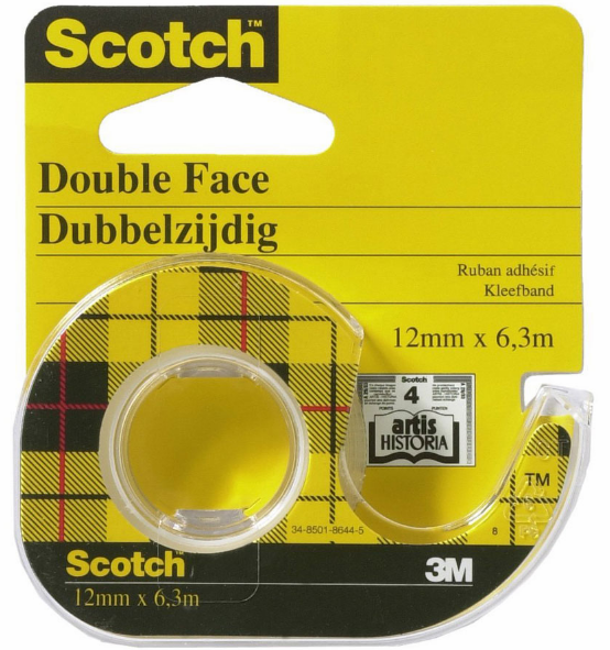 ADHESIF DOUBLE FACE 12MMX6M SUR DEVIDOIR