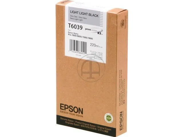 C13T603900 EPSON - Standard PRO7800 - cartouche  noir clair Grande Capacité