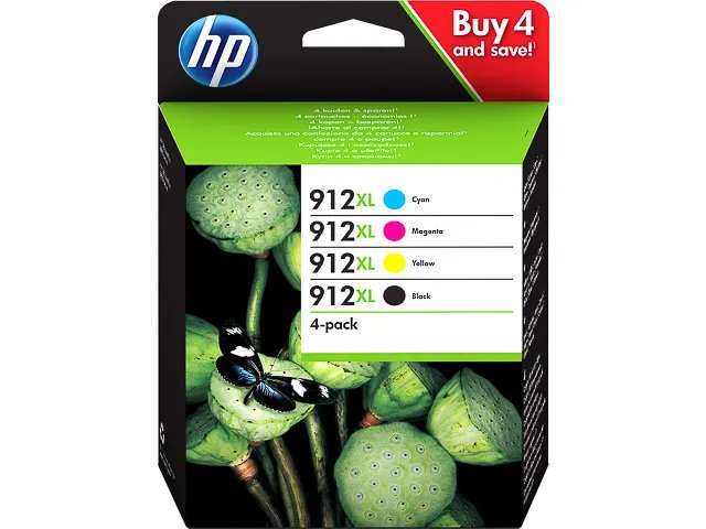HP912XL - 3YP34AE HP OfficeJet  8010 - cartouche  (4) CMYK Grande Capacité