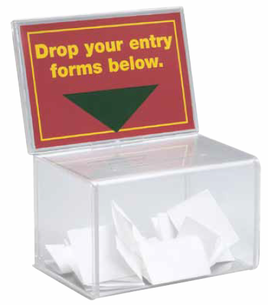 URNE AVEC PORTE-VISUEL TRANSPARENT