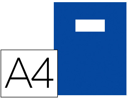 PROTEGE CAHIER PVC 21X29.7 OP BLEU 220 MIC